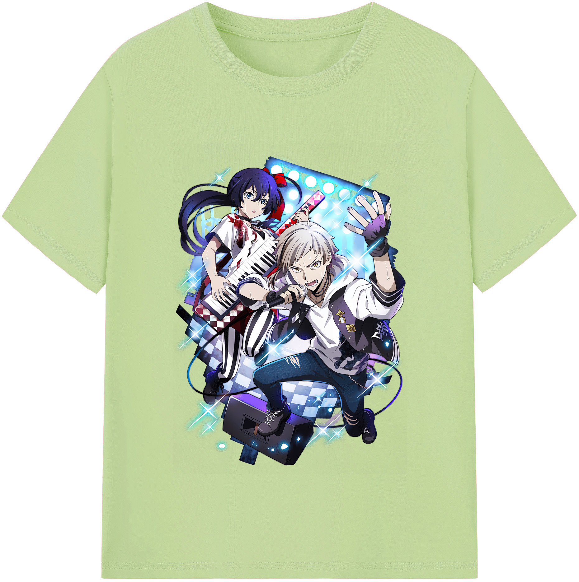 （画像用） 文豪ストレイドッグス Bungo Stray Dogs 綿100％半袖Tシャツ（フロントプリント）